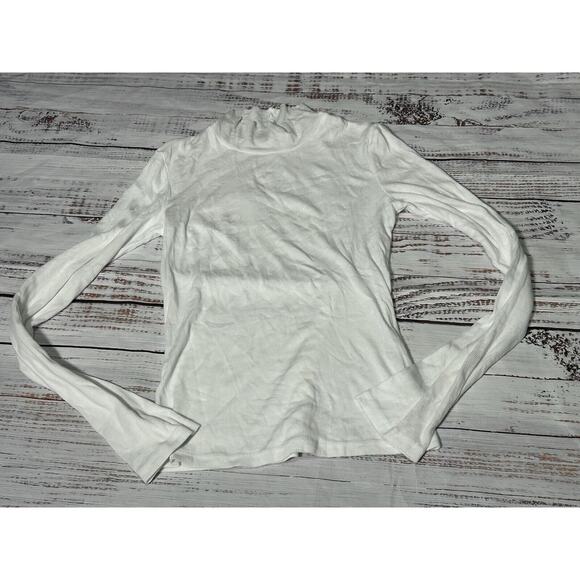 Cotton Citizen Womens Turtleneck Sweater Long Sleeve Ribbed Knit White Size M - Picture 1 of 8